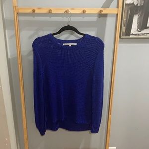 Rachel Roy royal blue loose knit sweater